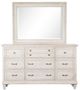 Magnussen Home® Newport White Dresser and Mirror-1