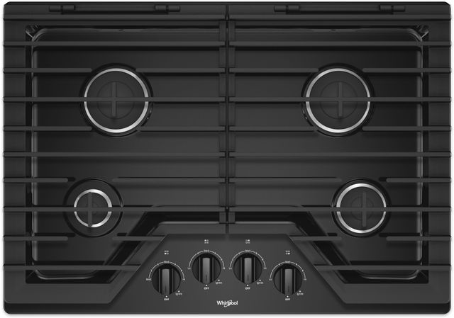 Whirlpool® 30" Black Gas Cooktop-0