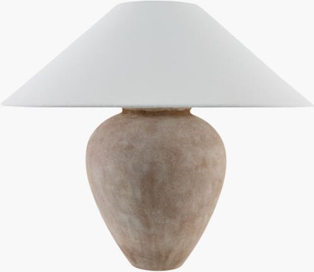 Surya Camden Ford Glazed Brown Table Lamp-0