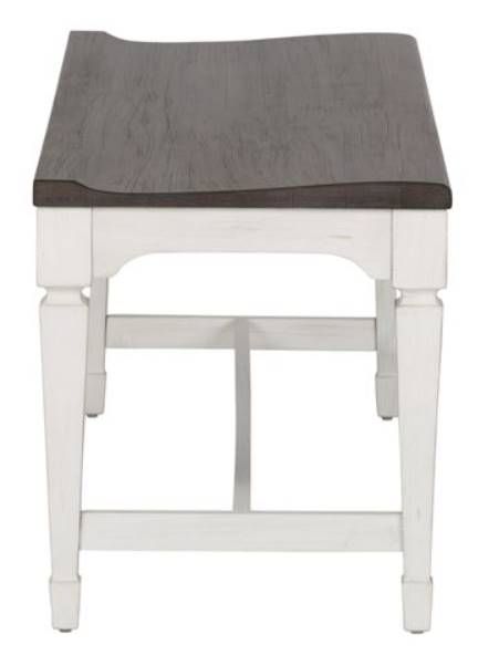 Liberty Furniture Allyson Park Charcoal/Wirebrushed White Bench-3