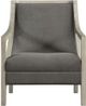 Elements International Hopkins Columbia Charcoal/White Wash Accent Chair-1