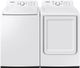 Samsung White Top Load Washer & Electric Dryer Laundry Pair-0