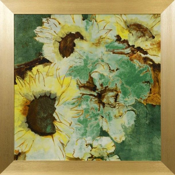 Stylecraft Anticipation III Gold/Green Wall Art-0