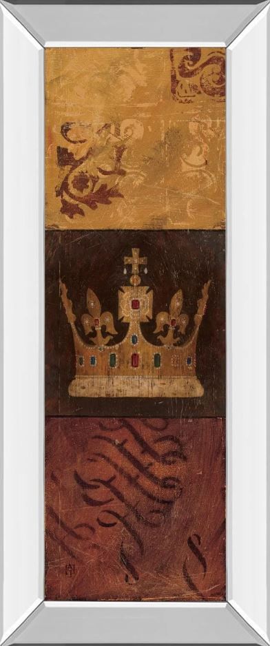 Classy Art Regal Panel I by Avery Tillmon Mirror Framed Wall Art-0