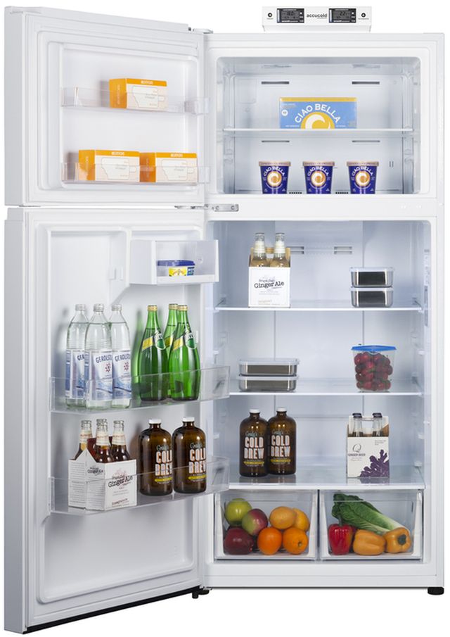 Summit® 30" 18 Cu. Ft. White Freestanding Top Freezer Refrigerator-3