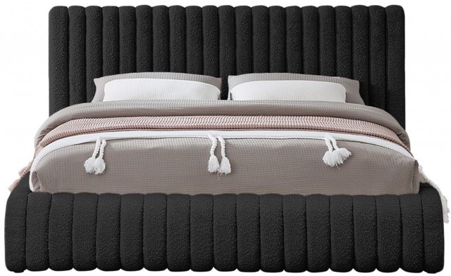 Meridian Furniture Nash Black Queen Upholstered Panel Bed-1