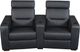Salamander Designs® TC3 AV Basics Black Wedge Two-Seat Power Reclining Theater Seating-3