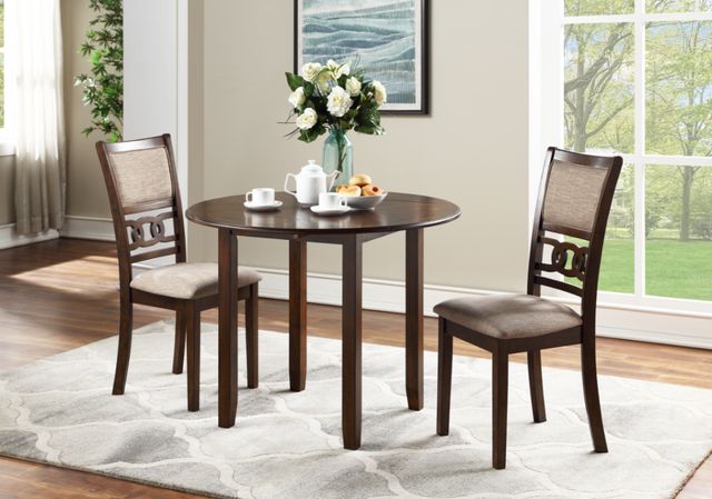 New Classic® Home Furnishings Gia 3-Piece Cherry Dining Drop Leaf Table Set-1