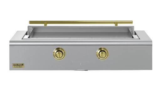 Caliber™ Rockwell Social 48" Stainless Steel Built-In Natural Gas Outdoor Griddle with Brass Hardware-0
