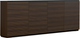 Salamander Designs® Chameleon Zurich Low Profile 347M Opium Brown With TV Mount AV Cabinet-1