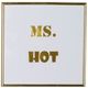 A & B Home 4-Piece Gold/White Mr. and Ms. Wall Art Set-2