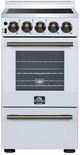 FORNO® Pallerno Alta Qualita 20" White Pro Style Electric Range-0