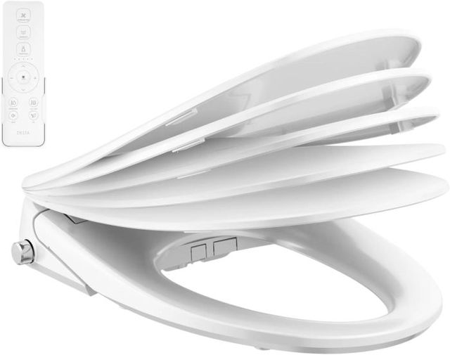 DELTA Refresh White Premium Elongated Electric Bidet Toilet Seat -3