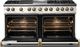 Viking® 5 Series 60" Pure White Pro Style Dual Fuel (NG) Range with Brushed Brass Trim-1