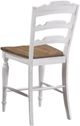 Winners Only® Augusta Rustic Brown/White Bar Stool-2