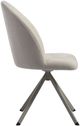 Armen Living Hallie Cream/Light Champagne Swivel Dining Side Chair-4