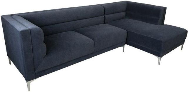 Coaster® Hetfield 2-Piece Indigo Sectional-1