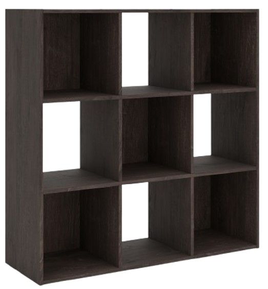 Signature Design by Ashley® Piperton Charcoal Nine Cube Organizer-0
