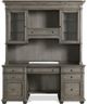 Riverside Furniture Sloane Gray Wash Credenza Desk and Hutch-1