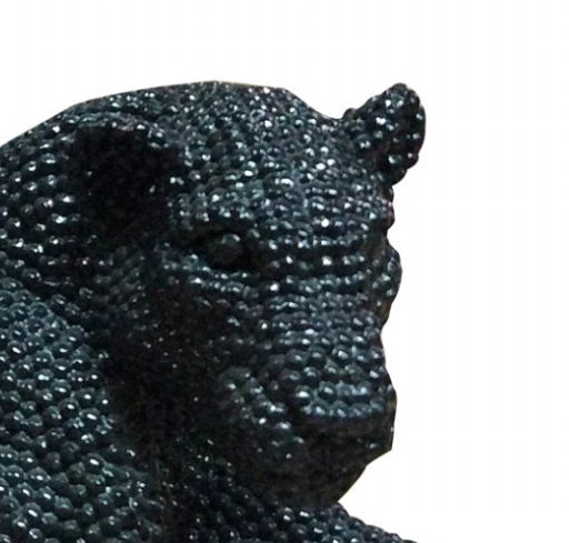 Moe's Home Collection Silver Panthera Statue-1