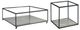 Elements International Yasmin 2-Piece Gray Occational Table Set-0