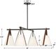 Uttermost® Reins White 4-Light Accent Straps Chandelier-2