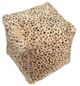 Moe's Home Collection Spotted Goat Cream Leopard Fur Pouf-1