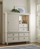American Drew® Grand Bay Complete White Media Wardrobe-1