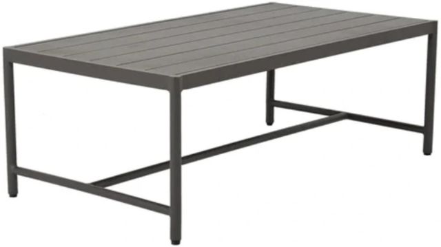 Sunset West Pietra Graphite Metal Outdoor Coffee Table-0