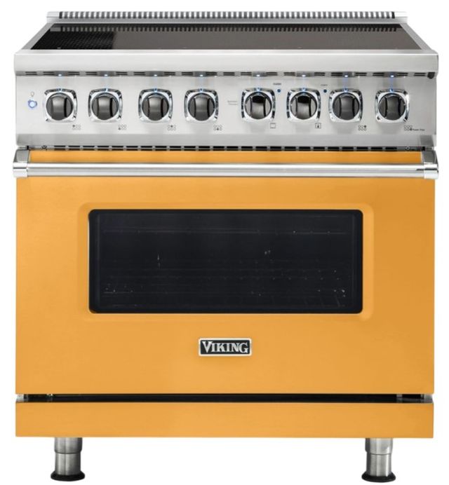 Viking® 5 Series 36'' Daffodil Pro Style Induction Range-0