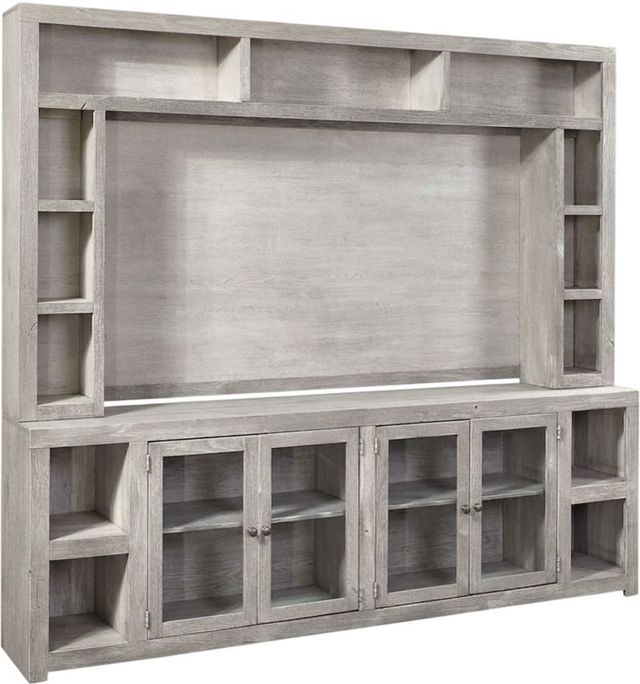 aspenhome® Avery Loft Limestone 97" Console and Hutch-0