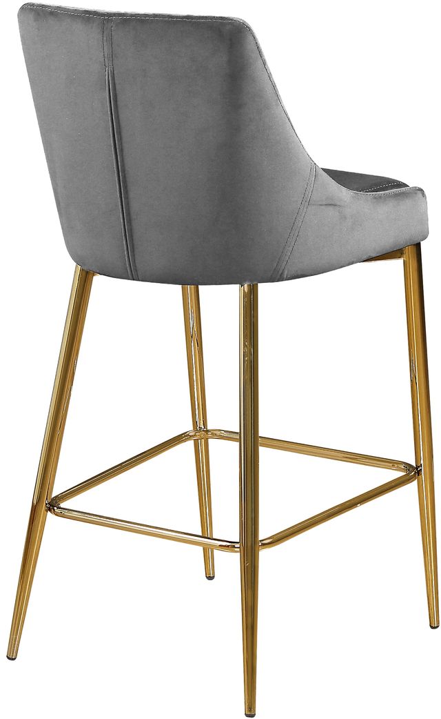 Meridian Furniture Karina Gray Velvet Counter Stool-1