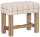 Legacy Classic Vintage Market Barnwood Oak/Beige Accent Stool-0