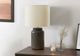 Monarch Specialties Inc. Brown Resin/Ivory Shade Table Lamp -2