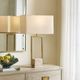 Uttermost® Warrick Beige/Brass Table Lamp-1