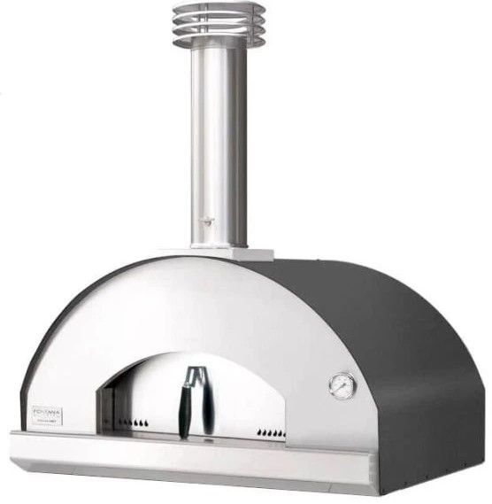 Fontana Forni Mangiafuoco 39" Gray Pizza Oven -0