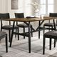 Furniture of America® Oberwil Antique Oak Dining Table with Black Legs -3