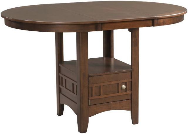 Elements International Max 5-Piece Cherry Round Pub Dining Set-1