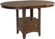 Elements International Max 5-Piece Cherry Round Pub Dining Set-1