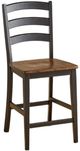 A-America® Stormy Ridge Chickory/Slate Black Ladderback Counter Stool-0