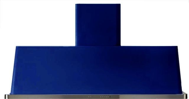 Ilve® Majestic II Series 60" Midnight Blue Wall Mounted Chimney Style Range Hood-0