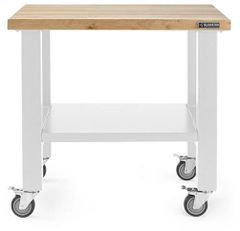 Gladiator® White 3' Wide Mobile Workstation Workbench 
