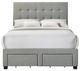 Intercon Kaycee Smoke Youth Full Storage Panel Bed-2