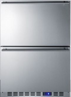 Summit® 3.4 Cu. Ft. Stainless Steel Refrigerator Drawers