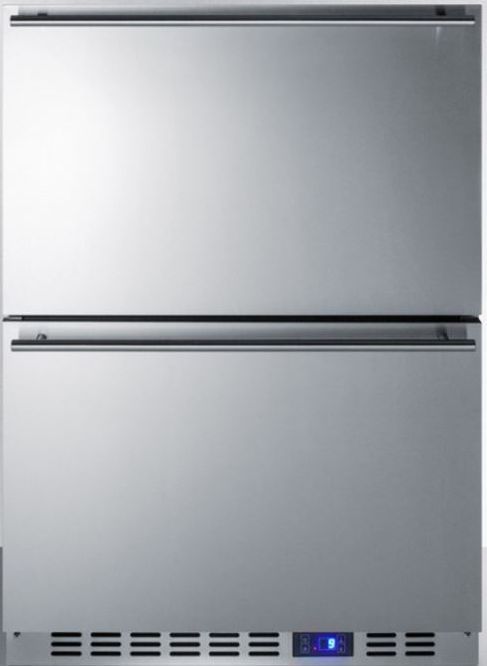 Summit® 3.4 Cu. Ft. Stainless Steel Refrigerator Drawers-0