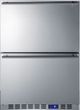 Summit® 3.4 Cu. Ft. Stainless Steel Refrigerator Drawers-0