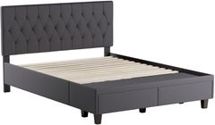 Weekender™ Morris Charcoal Queen Platform Storage Bed