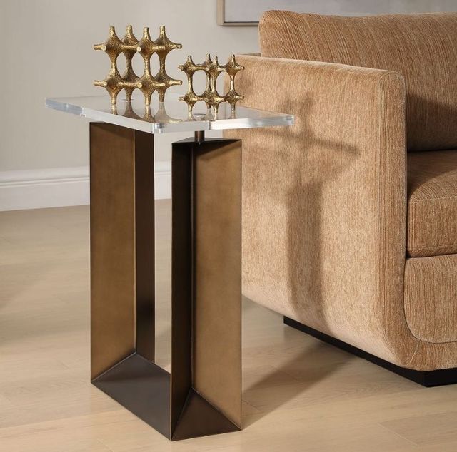 Uttermost® McElroy Bronze Modern Side Table-2