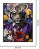 Classy Living Untamed Tiger in Purple Suit Wall Art-2