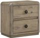 Bernards Pagosa Brown 2-Drawer Nightstand-0